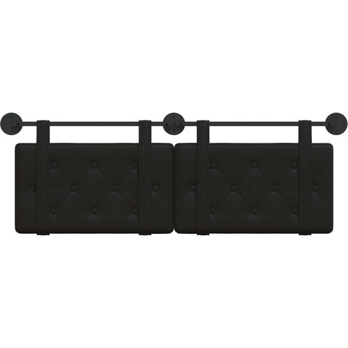  Držeće uzglavlje Zidne Crna 130 x 55 x 5 cm Lažna koža - Crna 120 cm bez LED Slike