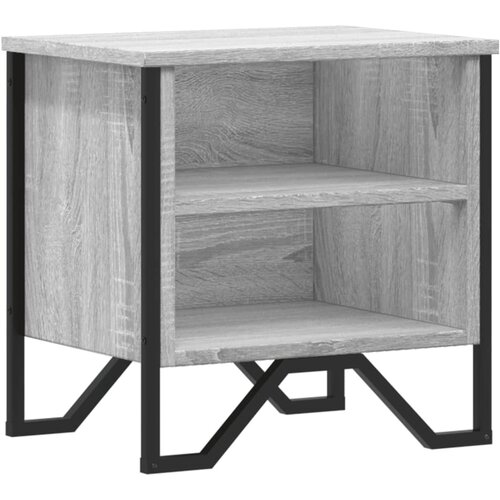 Maison Chic Nočna omarica - Nočna miza siva sonoma 40x30x40 cm inženirski les, (21689262) Slike