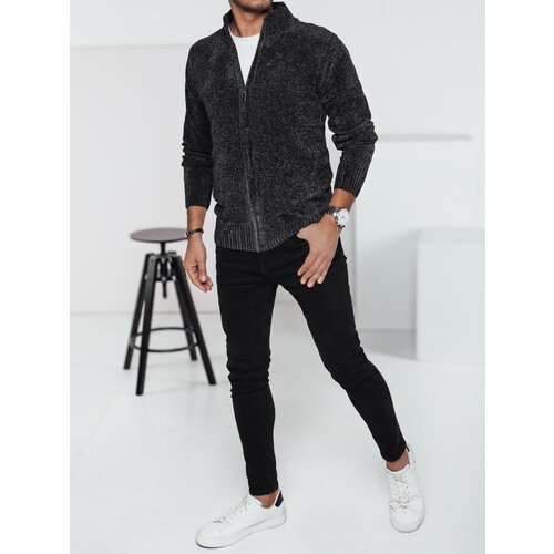DStreet Sweter męski rozpinany ciemnoszary Slike