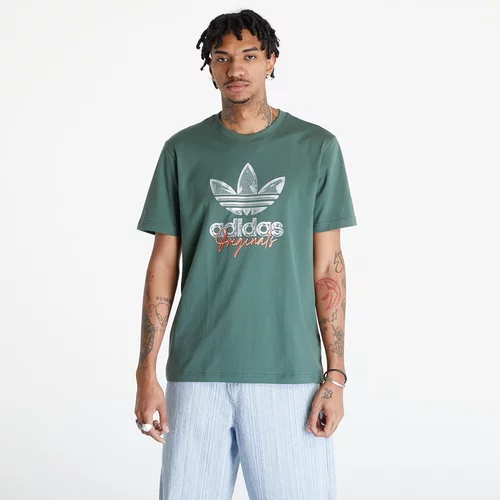 Adidas Pamučna majica za muškarce, boja: zelena, s tiskom, IS0228