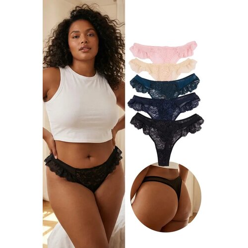 Trendyol ženski set gaćice model Tbbss26Cm00011, plava-multikolor Cene