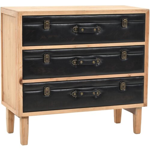 The Living Store Omarica s predali trden les jelke 80x36x75 cm - Omarica S Predali, (21430703) Slike