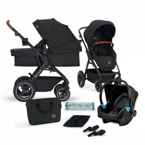 Kinderkraft dječja kolica B-TOUR 3u1, black CZM Slike