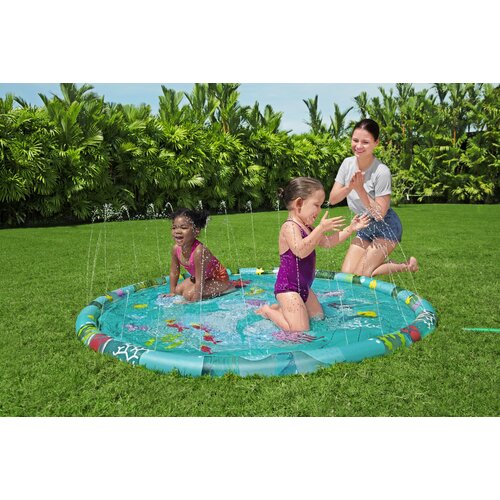 Lean Toys Napihljiva podloga za otro&scaron;ki bazen z vodnjakom 165 cm Bestway Cene