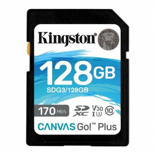 Kingston canvas go! plus sd 128GB Cene