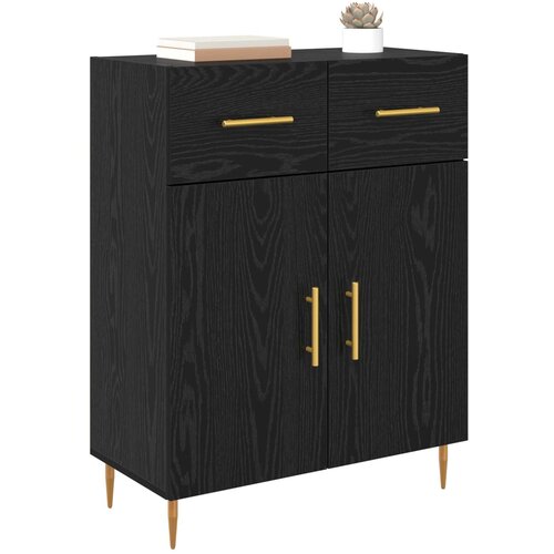  Kreveta Crni hrast 69,5 x 34 x 90 cm Konstruirano drvo Slike