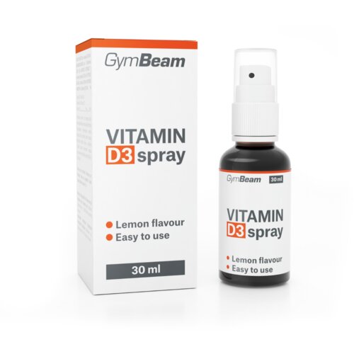 GymBeam vitamin D3 sprej 30 ml limun Slike