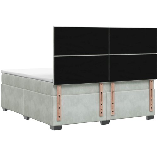  Boxspring krevet s madracem Svjetlosiva 180 x 200 cm Bar&amp;scaron;un 180 x 200 x 140.5 cm Slike
