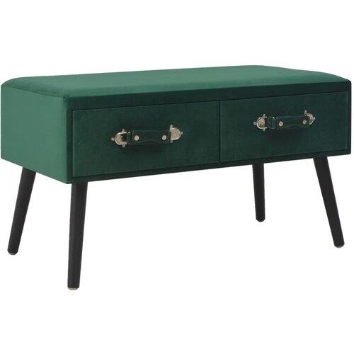 VidaXL Klop s predali 80 cm zelen žamet, (20777533) Slike