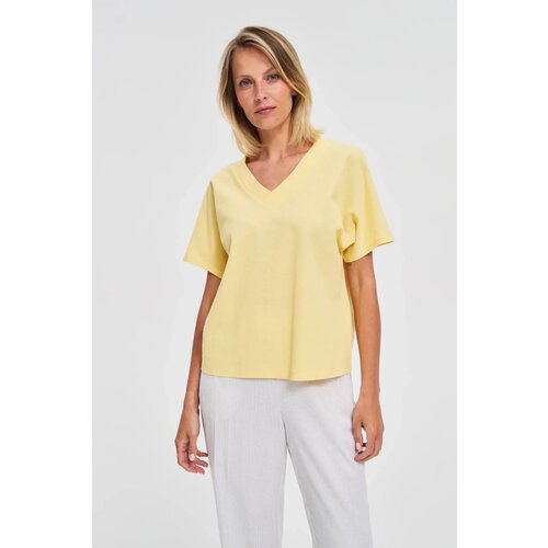 Marisse Yellow Cotton Blouse Cene