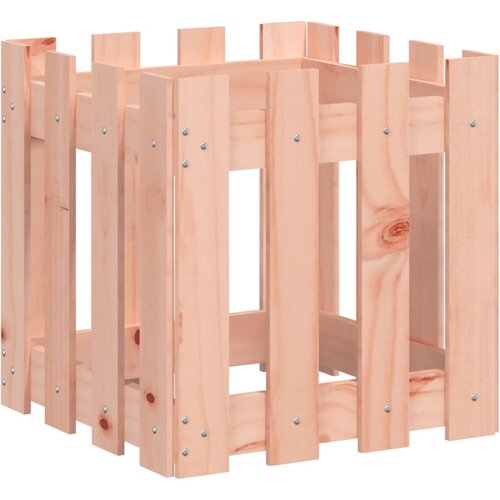 Maison Chic Vrtno korito - Greda - Cvetlični Lonec z ograjico 40x40x40 cm trden les douglas, (21790277) Cene