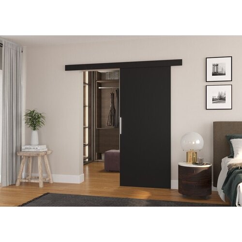 ADRK Furniture Drsna medsobna vrata Daan 86 - črna Slike