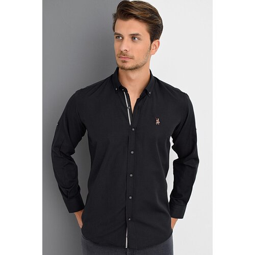 Dewberry G974 MEN&amp;#039;S SHIRT-BLACK Slike