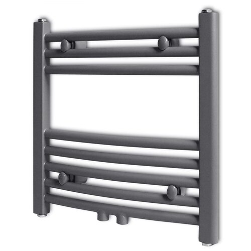 vidaXL kopalniški radiator z ukrivljenimi cevmi 480x480 mm siv Cene