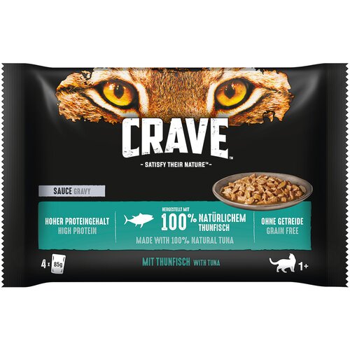 CRAVE Pouch multi pakiranje 4 x 85 g - Tuna z omako Cene