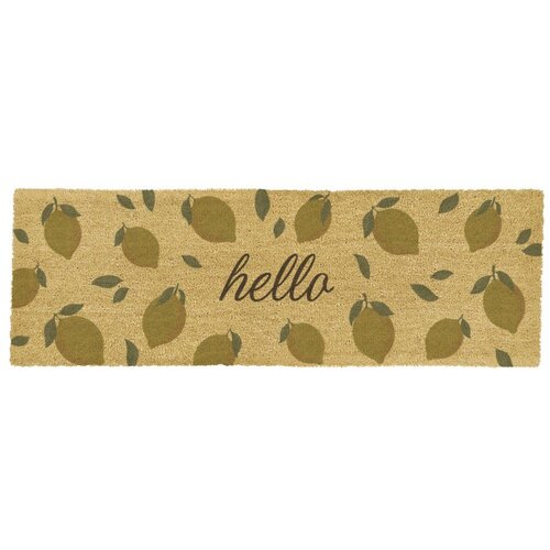 Artsy Doormats Predpražnik iz kokosovih vlaken 40x120 cm Hello Lemons &amp;ndash; Slike