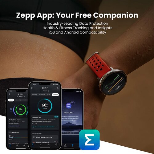Amazfit Pametna ura Active 2 Round Premium z NFC, črna Slike