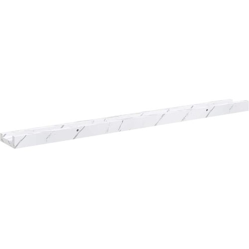  Polica na zidu s policom 2 pcs Bijeli mramor 80 x 9 x 3 cm Slike