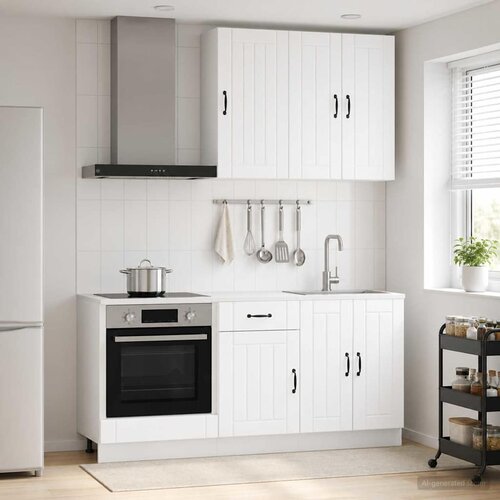  Kuhinjska jedinica LUCCA 5 pcs Bijela Konstruirano drvo Cijene
