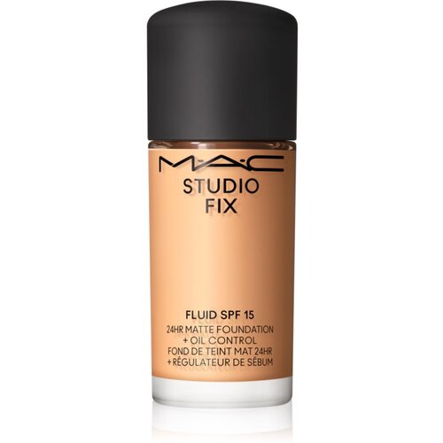 MAC Cosmetics Studio Fix Fluid SPF 15 24HR Matte Foundation + Oil Control Mini matirajoči tekoči puder SPF 15 odtenek NC20 15 ml Slike