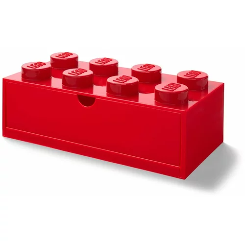 Lego Rdeča škatla za pisalno mizo s predalom , 31 x 16 cm