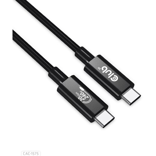 Club3d USB4 Gen2x2 Type-C Bi-Directional Cable 4K60Hz, Data 20Gbps, PD 240W(48V /5A) EPR M /M 2m Slike