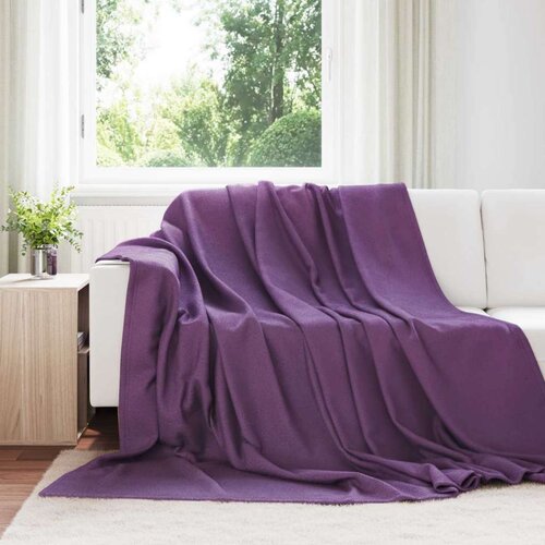  Odeja Vijolična 270 x 240 cm Flis, (5000288354) Cene