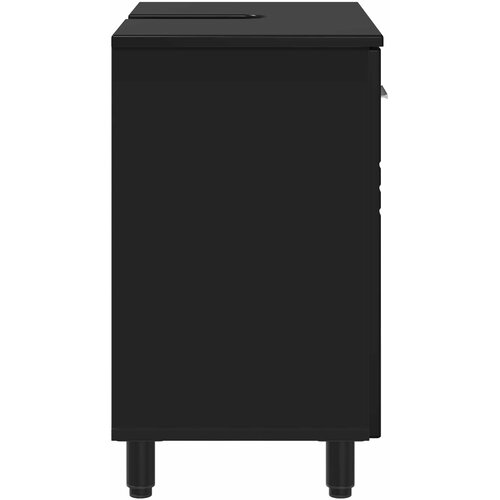  Toaletna jedinica Crna 60 x 35 x 60 cm Konstruirano drvo Slike