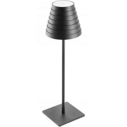 Gtv Črna LED namizna svetilka (višina 37 cm) Fizzi – Cene