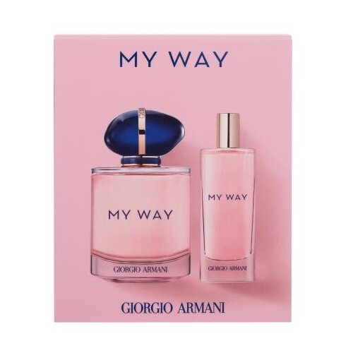 Giorgio Armani My Way darilni set parfumska voda 90 ml + parfumska voda 15 ml za ženske Cene