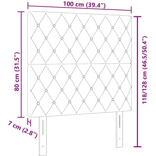  Uzglavlje Ružičasta 100 cm Bar&amp;scaron;un Slike