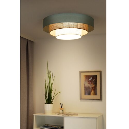  Duolla-LED stropna LED svetiljka LUNETA LED/26W/230V, prečnik 60 cm, 4000K, tirkizna/bež Slike