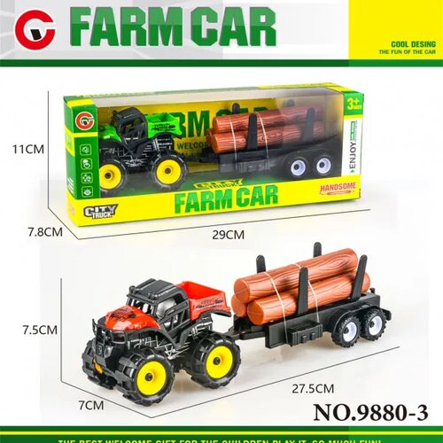 Hk Mini igračka farmerski traktor, crveni Cene
