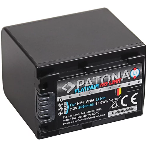 Patona Baterija NP-FV70 za Sony DCR-DVD103 / DCR-DVD105 / DCR-DVD106, 2060 mAh