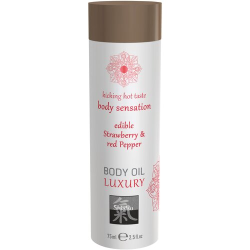 Shiatsu Premium masažno olje Strawberry &amp; Red Pepper, 75 ml Cene