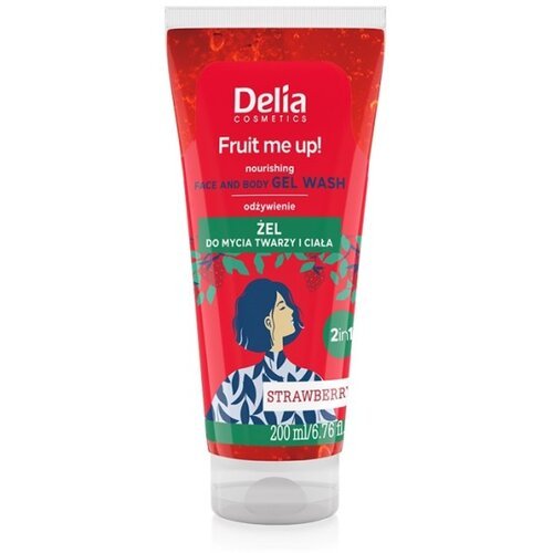 Delia gel za umivanje lica i tela - jagoda 200 ml Slike
