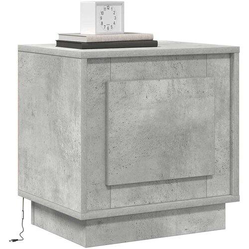  Noćni ormar Betonski sivi 44 x 34,5 x 45 cm Konstruirano drvo Slike