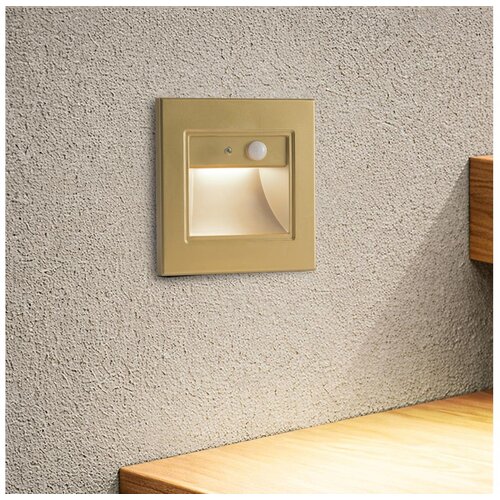  Brilagi - LED svetiljka za stepeni&amp;scaron;te sa senzorom STEP LIGHT LED/1,5W/230V IP44 zlatna Slike
