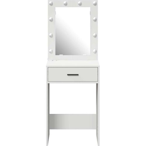 VidaXL Bijela Konstruirano drvo 50 x 41 x 135 cm Ogledalo Slike