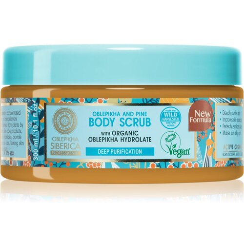 Natura Siberica Oblepikha (Sea-Buckthorn) piling za telo z rakitovcem in medom 300 ml Slike