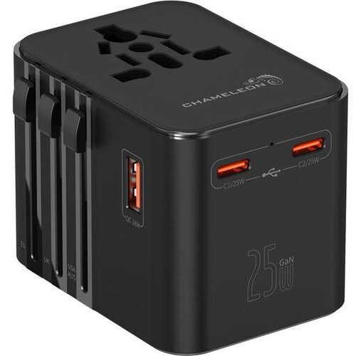 Chameleon Univerzalni potovalni adapter JY-312 - 25W GaN hitro polnjenje Slike