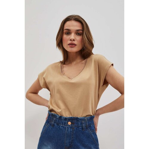 Marisse Women's T-Shirt L-Ts-4032 D.Beige Cene