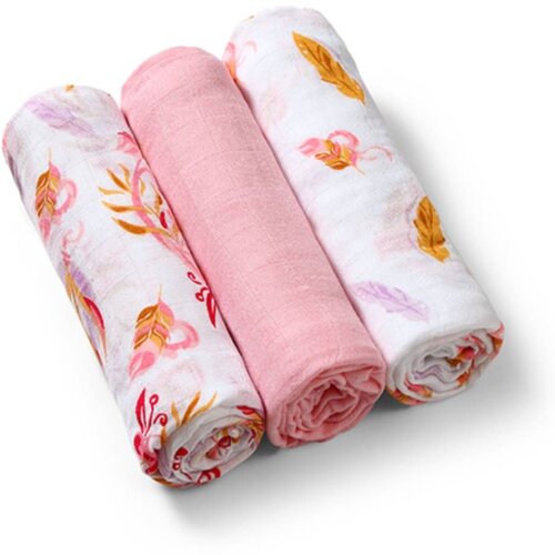 BabyOno Take Care Natural Bamboo Diapers plenice iz blaga Old Pink 3 kos Cene