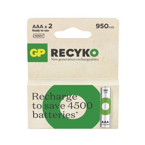  Polnilna baterija GP ReCyko 950 mAh HR03 (AAA) 2kos 2/1 Cene