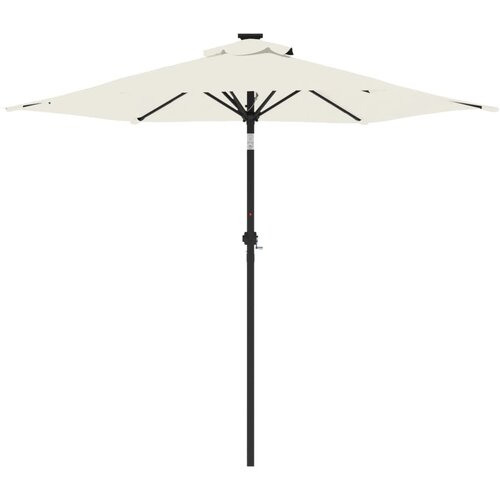  Vrtni suncobran s čeličnom &amp;scaron;ipkom bijeli 225 x 225 x 212 cm Slike