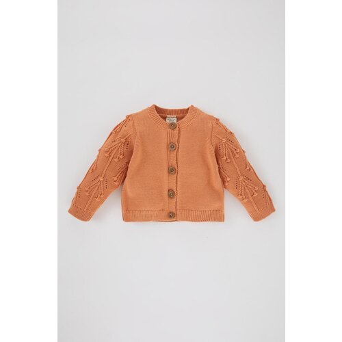 Defacto Baby Girl Crew Neck Knitwear Cardigan Cene