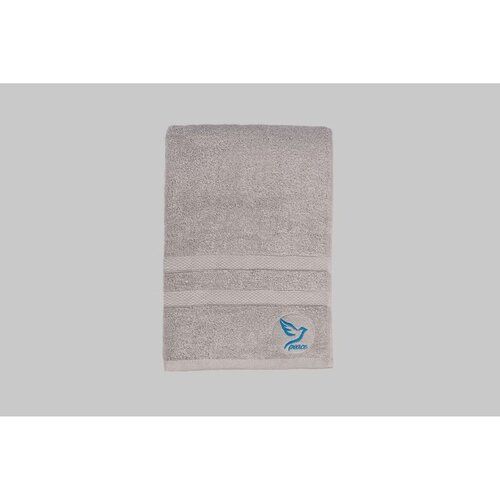  Peace - Grey Grey Bath Towel Slike