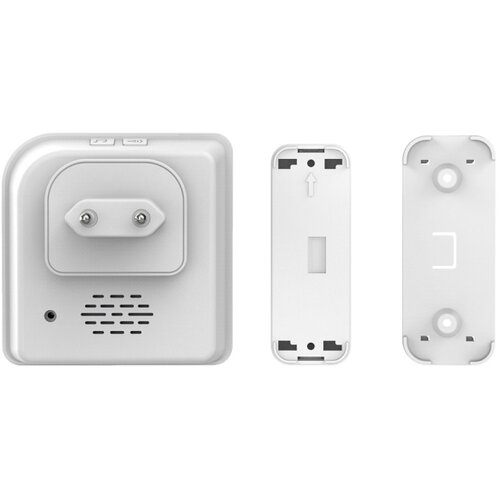 Solight 1L67DT - Bežično zvono za utičnicu 230 V + 2x taster IP56 belo Slike