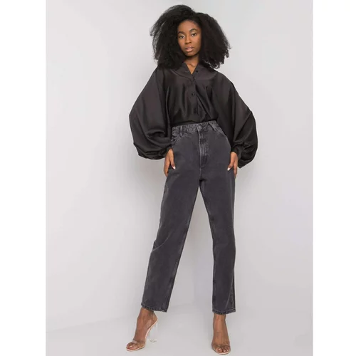 Fashion Hunters Black women's high-waisted jeans from Daniela RUE PARIS