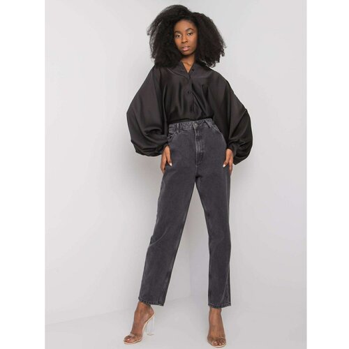 Fashion Hunters Black women's high-waisted jeans from Daniela RUE PARIS Slike